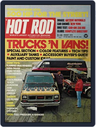 Hot Rod August 1st, 1974 Digital Back Issue Cover