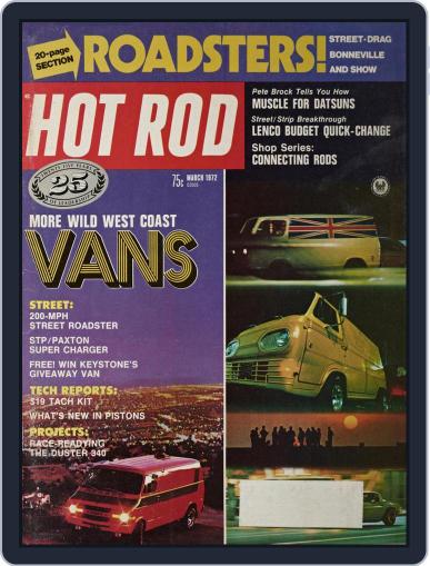 Hot Rod March 1st, 1972 Digital Back Issue Cover