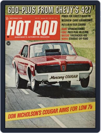 Hot Rod September 1st, 1968 Digital Back Issue Cover