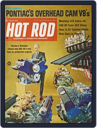 Hot Rod March 1st, 1968 Digital Back Issue Cover