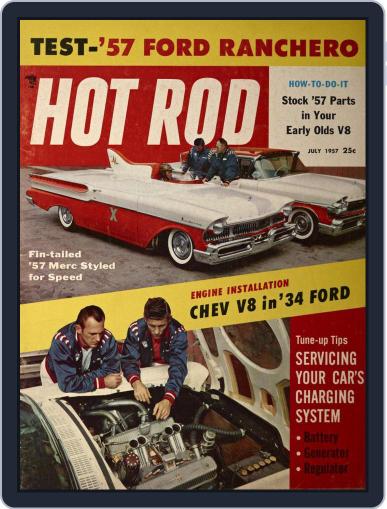 Hot Rod July 1st, 1957 Digital Back Issue Cover