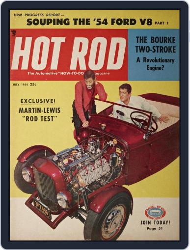 Hot Rod July 1st, 1954 Digital Back Issue Cover