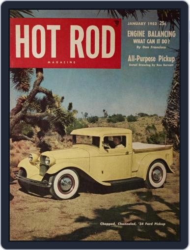 Hot Rod January 1st, 1952 Digital Back Issue Cover