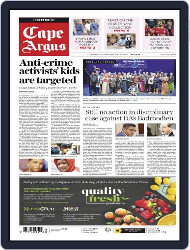 Cape Argus October 14th, 2022 Digital Back Issue Cover
