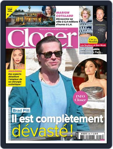 Closer France October 21st, 2022 Digital Back Issue Cover
