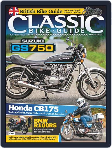 Classic Bike Guide November 1st, 2022 Digital Back Issue Cover