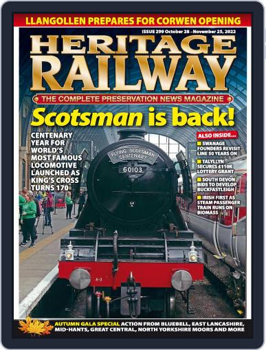 Heritage Railway October 25th, 2022 Digital Back Issue Cover