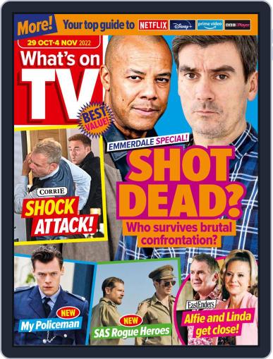 What's on TV October 29th, 2022 Digital Back Issue Cover
