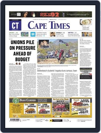 Cape Times October 25th, 2022 Digital Back Issue Cover