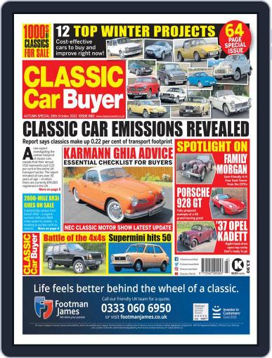 Classic Car Buyer October 26th, 2022 Digital Back Issue Cover