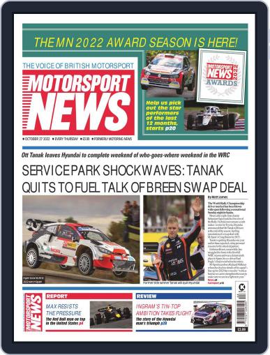 Motorsport News October 27th, 2022 Digital Back Issue Cover