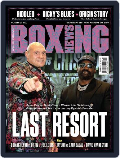 Boxing News October 27th, 2022 Digital Back Issue Cover