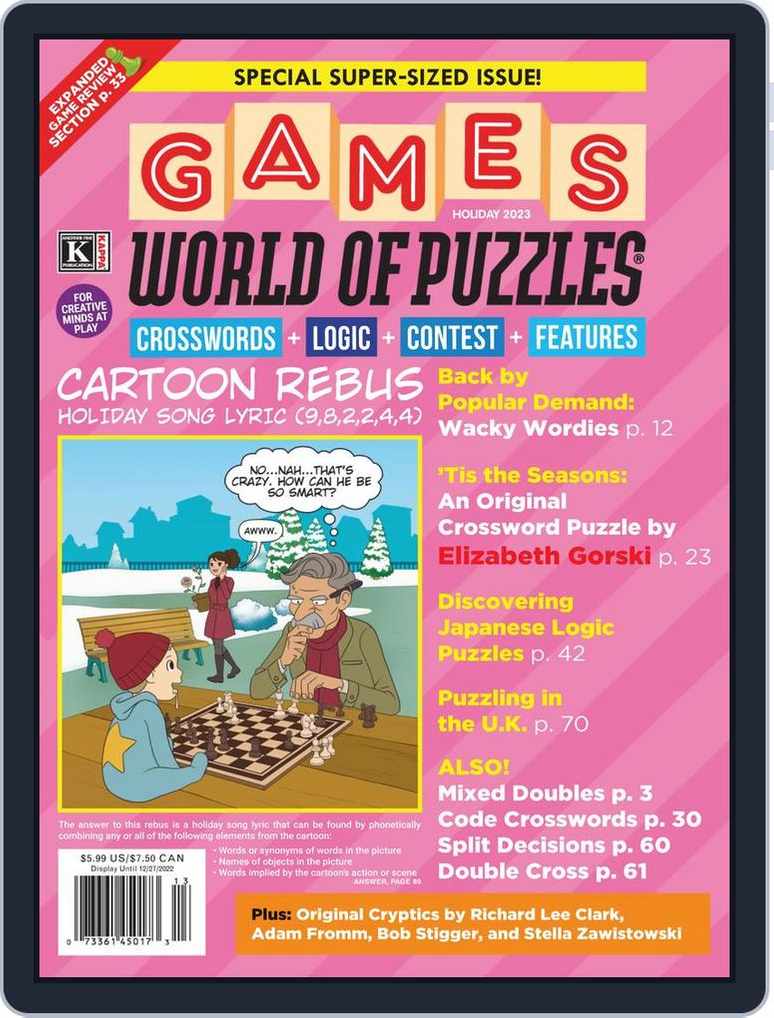 Games World of Puzzles September 2023