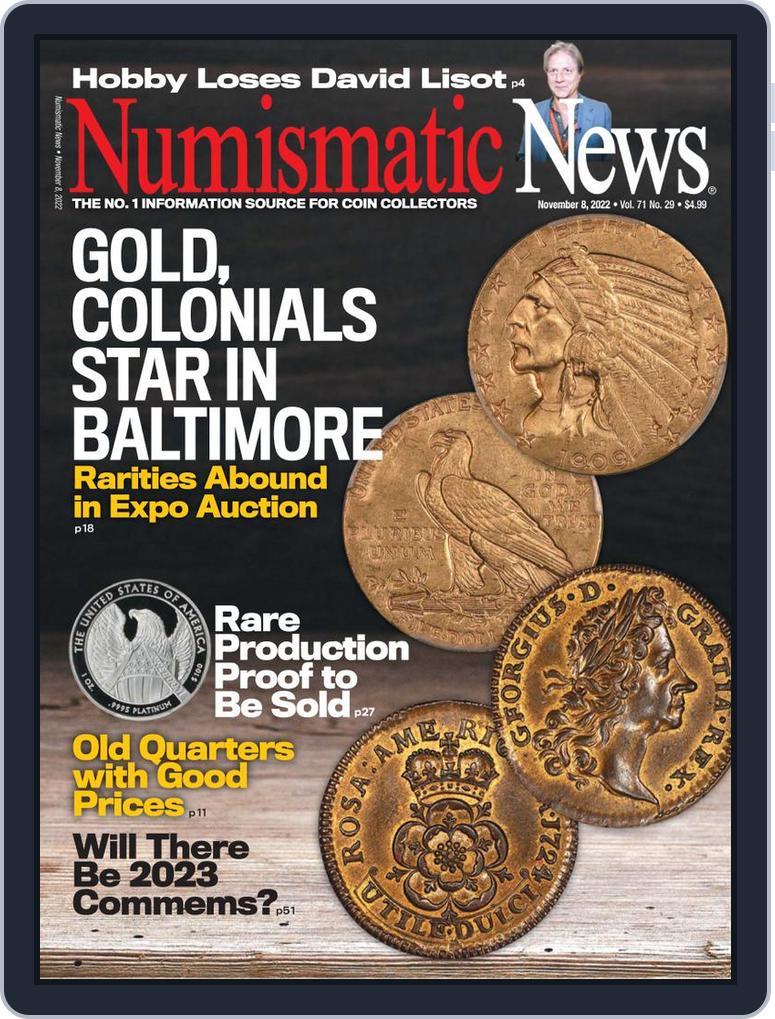 Numismatic News (Digital) Subscription                    November 8th, 2022 Issue