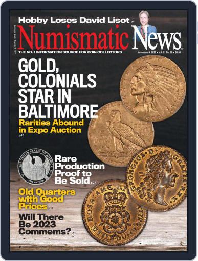 Numismatic News November 8th, 2022 Digital Back Issue Cover