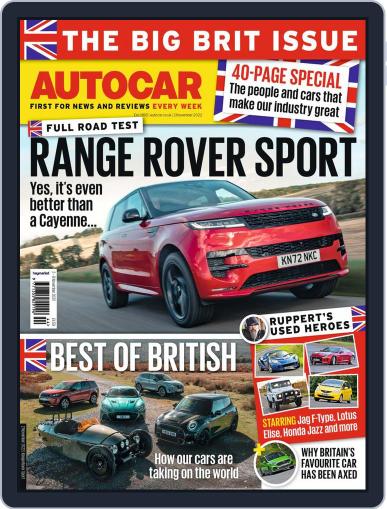 Autocar November 2nd, 2022 Digital Back Issue Cover