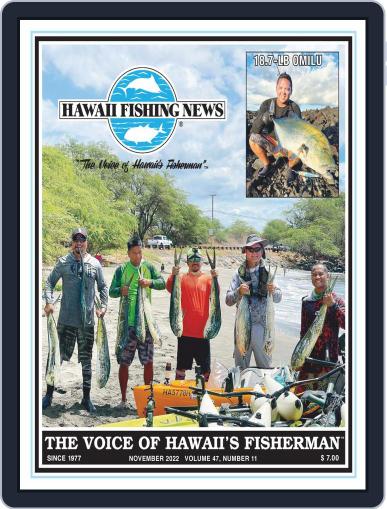Hawaii Fishing News November 1st, 2022 Digital Back Issue Cover