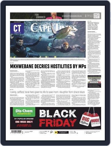 Cape Times November 2nd, 2022 Digital Back Issue Cover