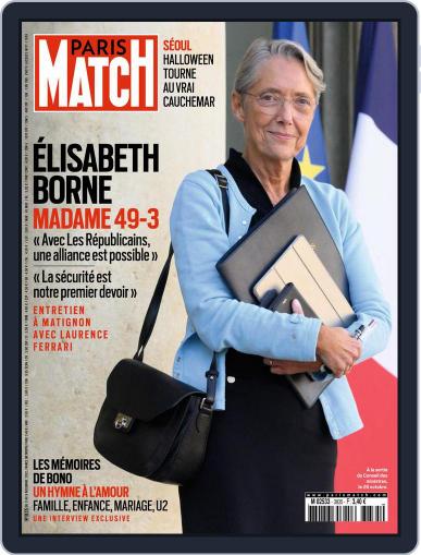 Paris Match November 3rd, 2022 Digital Back Issue Cover