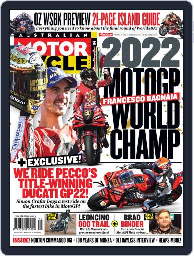 Australian Motorcycle News November 10th, 2022 Digital Back Issue Cover