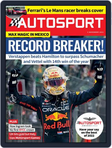 Autosport November 3rd, 2022 Digital Back Issue Cover