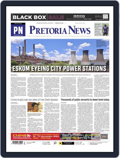 Pretoria News November 10th, 2022 Digital Back Issue Cover