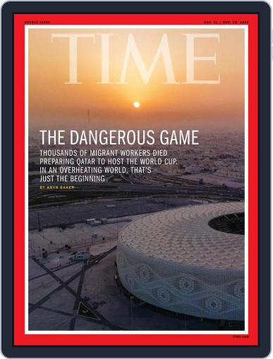 Time Magazine International Edition November 21st, 2022 Digital Back Issue Cover