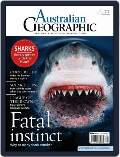 Australian Geographic October 30th, 2012 Digital Back Issue Cover