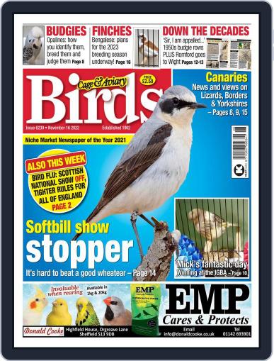 Cage & Aviary Birds November 16th, 2022 Digital Back Issue Cover