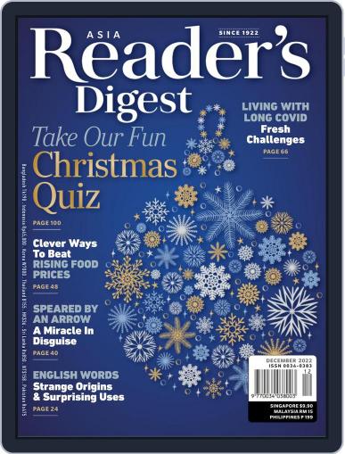 Reader’s Digest Asia (English Edition) December 1st, 2022 Digital Back Issue Cover