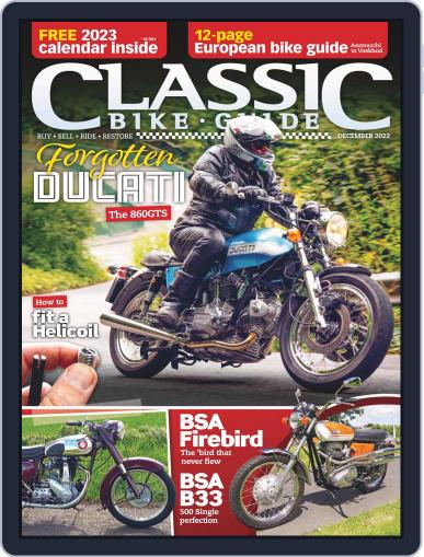 Classic Bike Guide December 1st, 2022 Digital Back Issue Cover