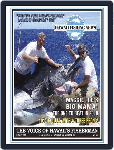 Hawaii Fishing News January 1st, 2010 Digital Back Issue Cover