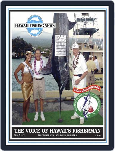Hawaii Fishing News September 1st, 2009 Digital Back Issue Cover