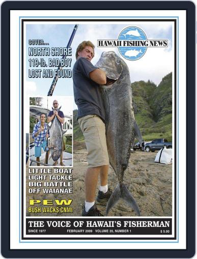 Hawaii Fishing News February 1st, 2009 Digital Back Issue Cover