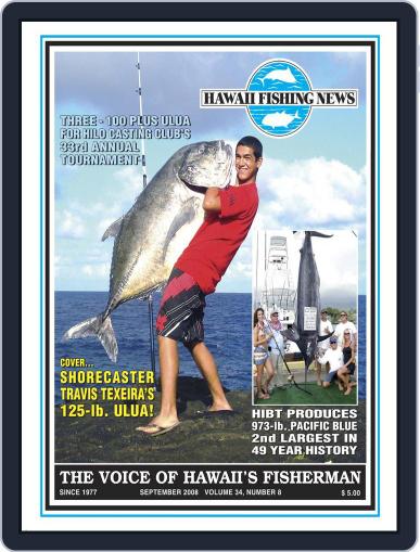 Hawaii Fishing News September 1st, 2008 Digital Back Issue Cover