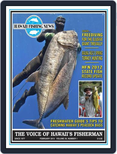 Hawaii Fishing News February 1st, 2013 Digital Back Issue Cover