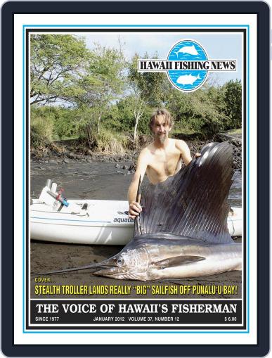 Hawaii Fishing News January 1st, 2012 Digital Back Issue Cover