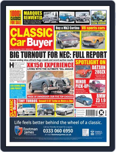Classic Car Buyer November 23rd, 2022 Digital Back Issue Cover