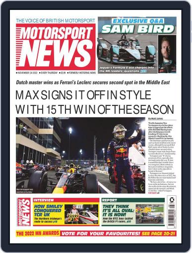 Motorsport News November 24th, 2022 Digital Back Issue Cover