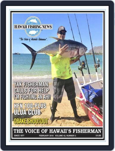 Hawaii Fishing News February 1st, 2018 Digital Back Issue Cover