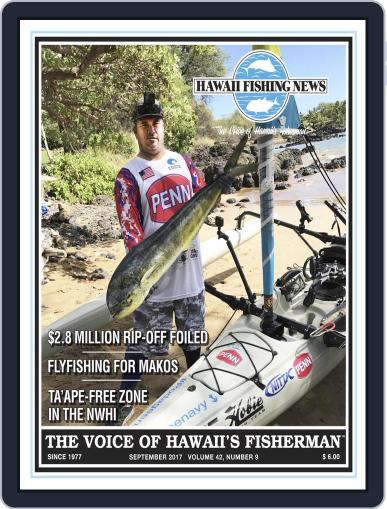 Hawaii Fishing News September 1st, 2017 Digital Back Issue Cover