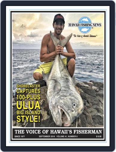 Hawaii Fishing News September 1st, 2016 Digital Back Issue Cover