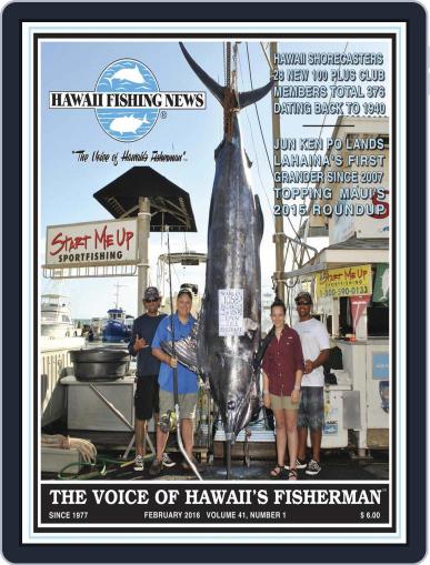 Hawaii Fishing News February 1st, 2016 Digital Back Issue Cover
