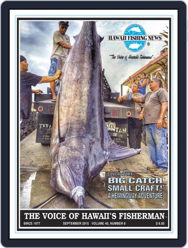 Hawaii Fishing News September 1st, 2015 Digital Back Issue Cover