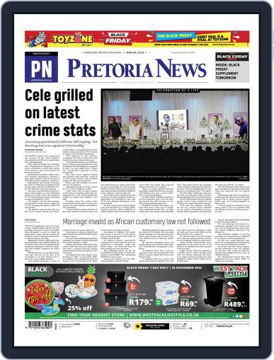 Pretoria News November 24th, 2022 Digital Back Issue Cover