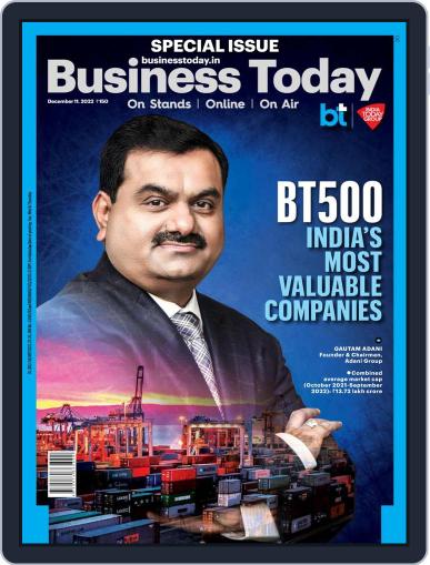 Business Today December 11th, 2022 Digital Back Issue Cover