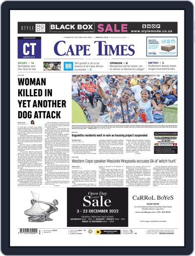 Cape Times November 28th, 2022 Digital Back Issue Cover