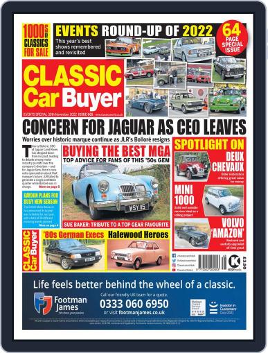 Classic Car Buyer November 30th, 2022 Digital Back Issue Cover