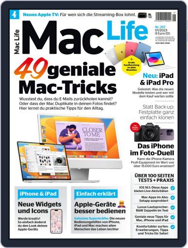 MacLife Germany January 1st, 2023 Digital Back Issue Cover