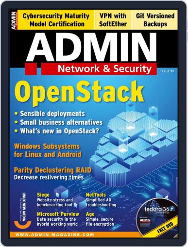 ADMIN Network & Security November 1st, 2022 Digital Back Issue Cover